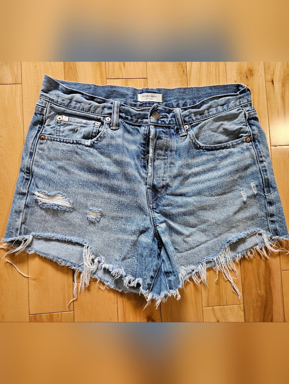 AE77 American Eagle Selvedge Size 10 Medium Wash